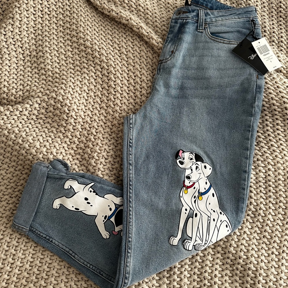 101 Dalmatians Disney Denim Jeans DISCONTINUED hot topic NWT